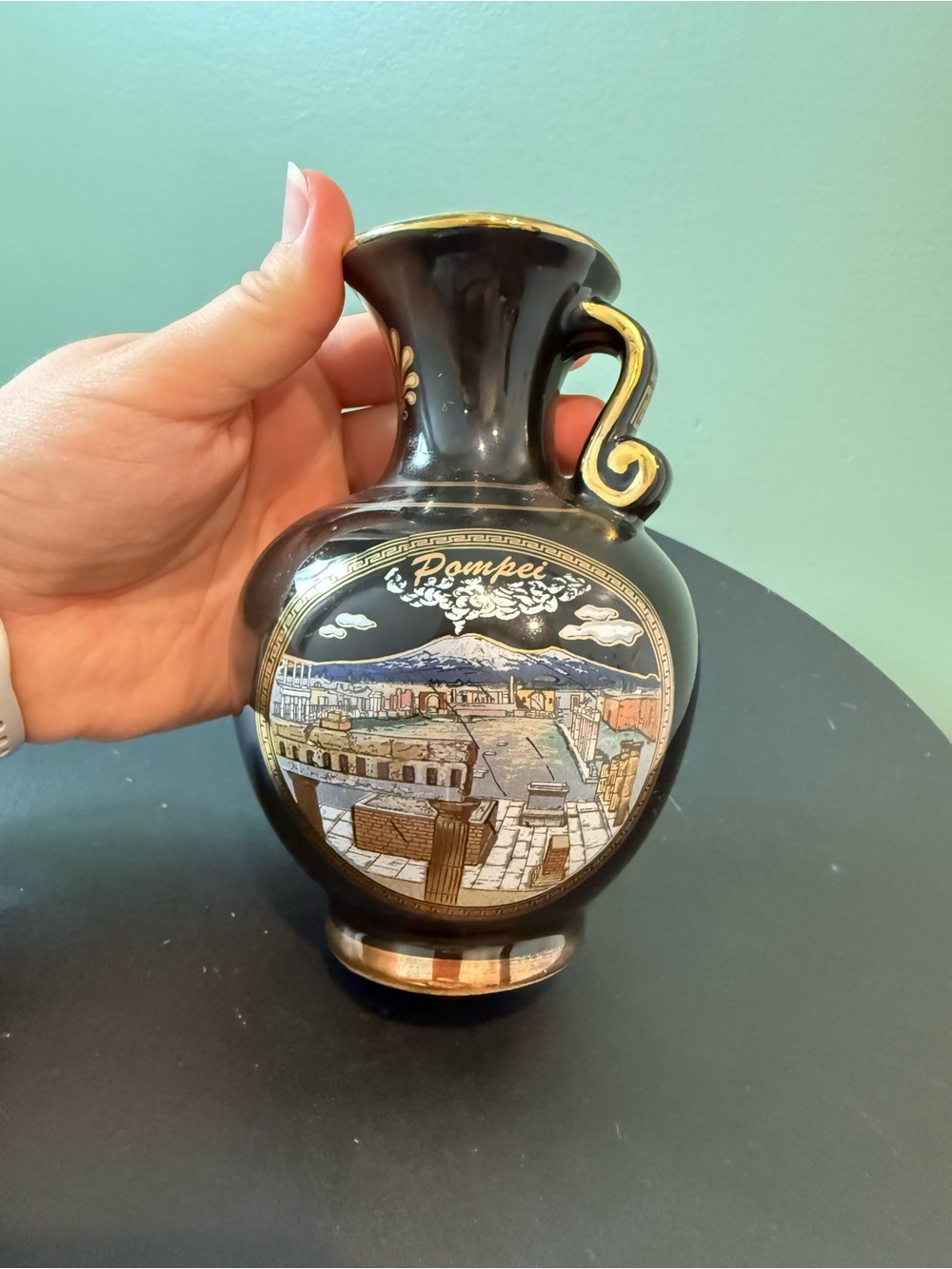 Hand Made Vase 24k Gold